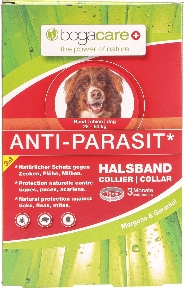 Bogacare AntiParasit Halsband Hund 2550kg in der Adler Apotheke