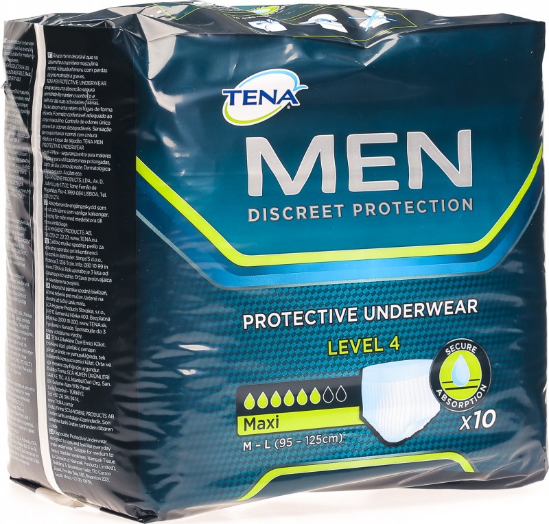 Tena Men Protective Underwear Level 4 Grösse M/L Level 4 10 Stück in