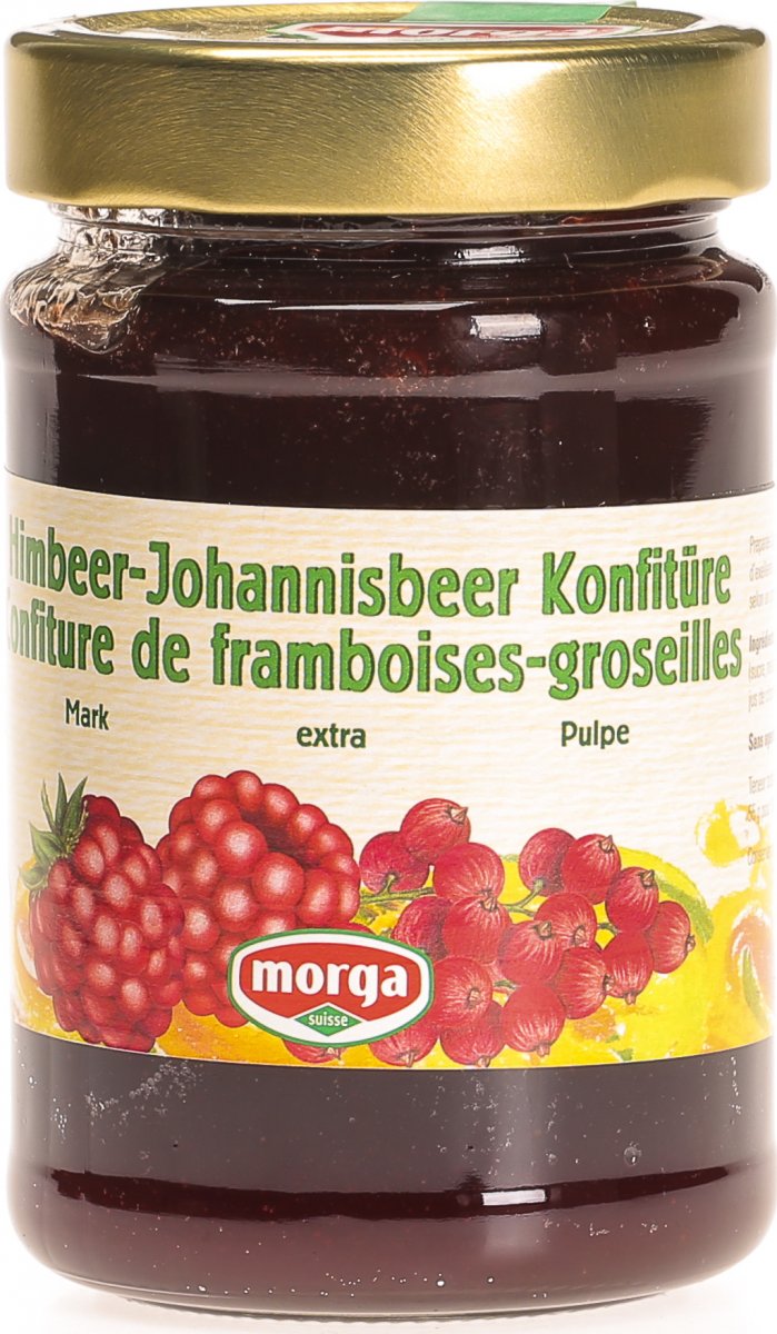 Morga Himbeer-Johannisbeer Konfitüre 350g in der Adler Apotheke