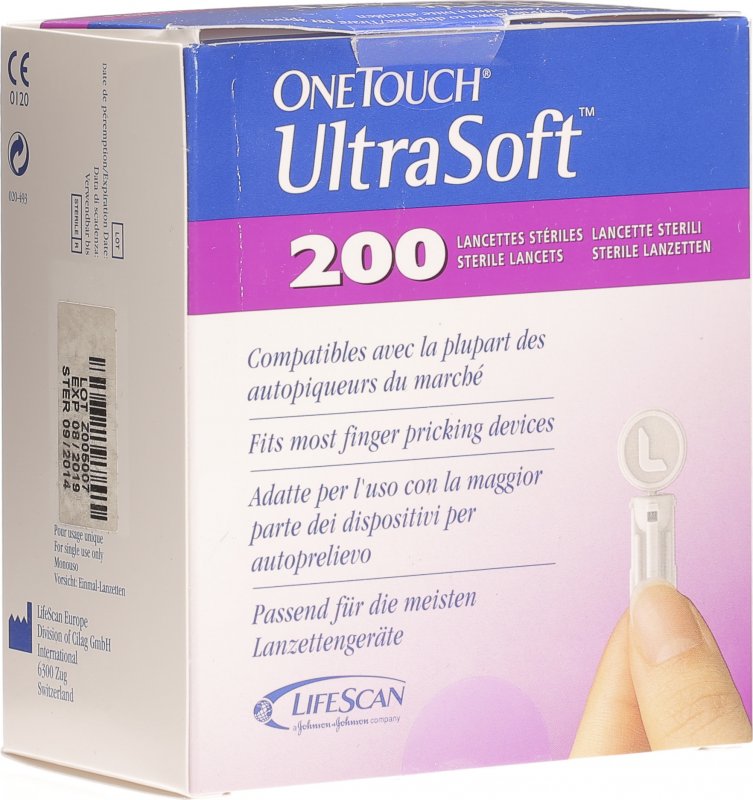 One Touch Ultrasoft Lanzetten 200 Stück in der Adler Apotheke