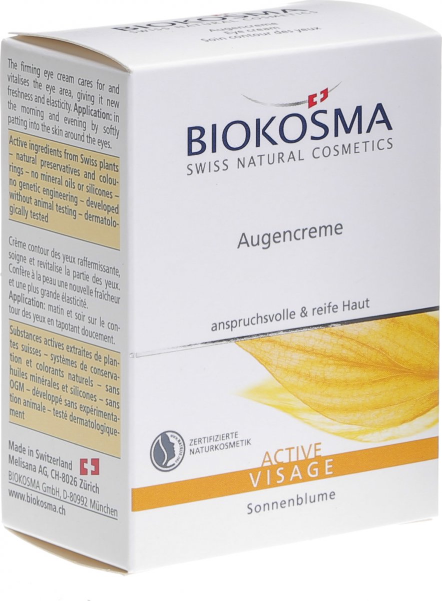 Biokosma Active Augencreme 15ml In Der Adler Apotheke