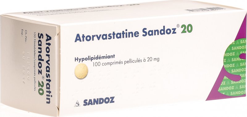 Atorvastatin Sandoz Filmtabletten 20mg 100 Stück in der ...