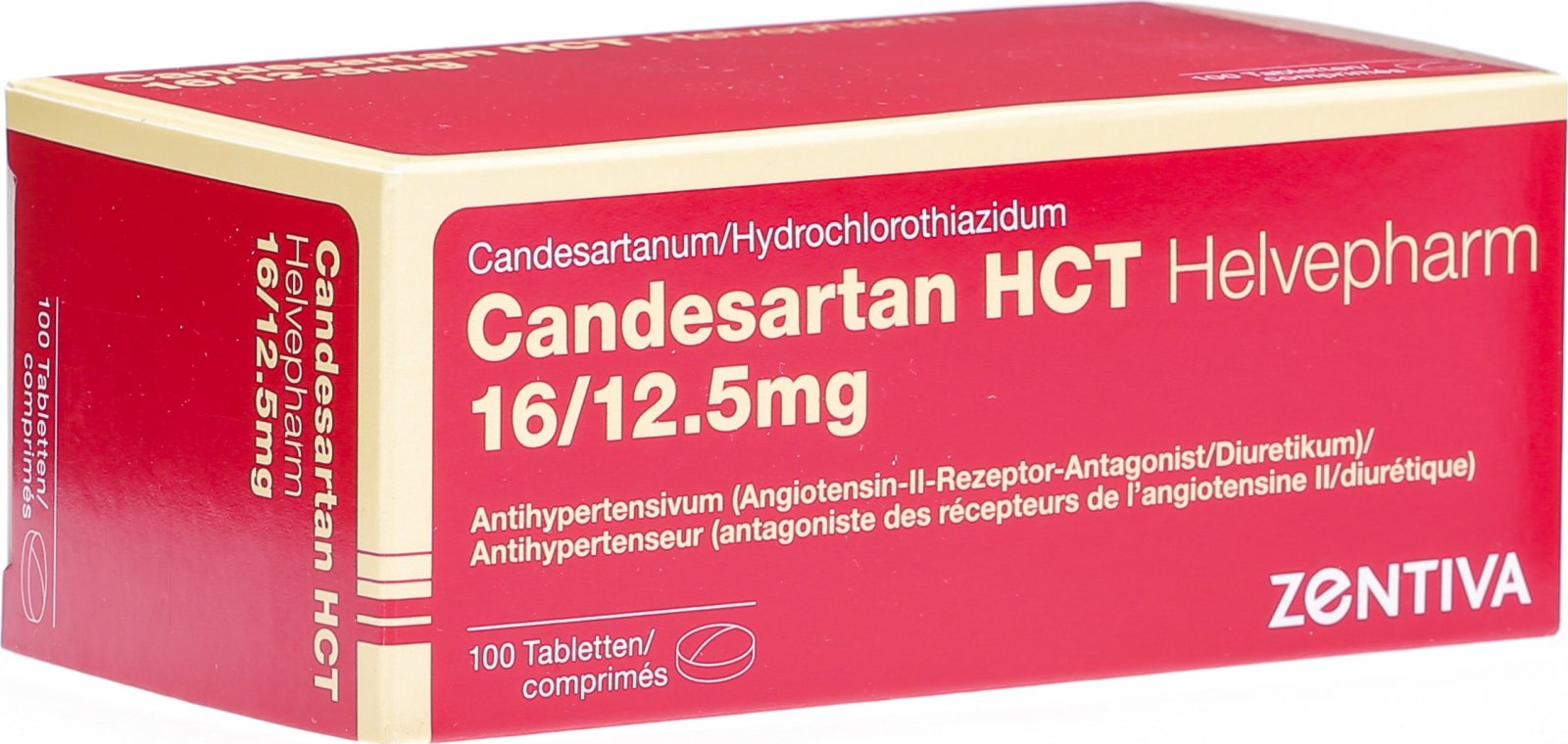 Candesartan HCT Helvepharm Tabletten 16/12.5mg 100 Stück in der Adler