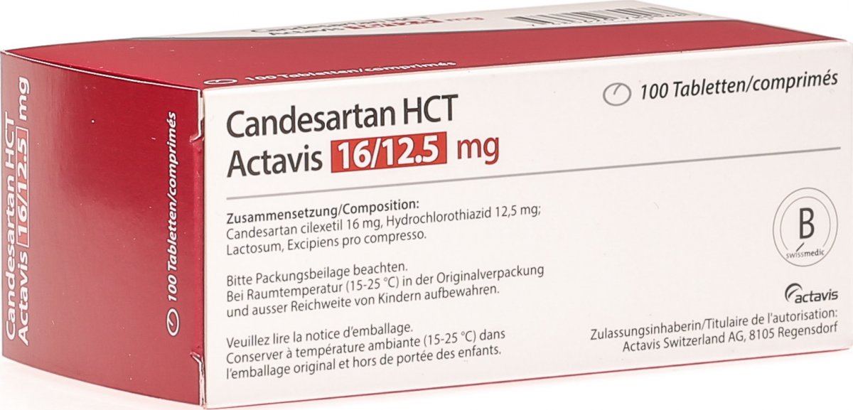Candesartan HCT Actavis Tabletten 16/12.5mg 100 Stück in der Adler Apotheke