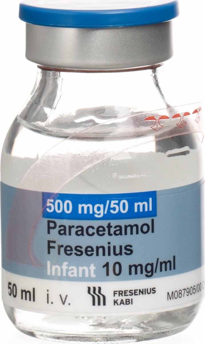 Paracetamol Fresenius 500mg/50ml Kind 10x 50ml in der Adler Apotheke