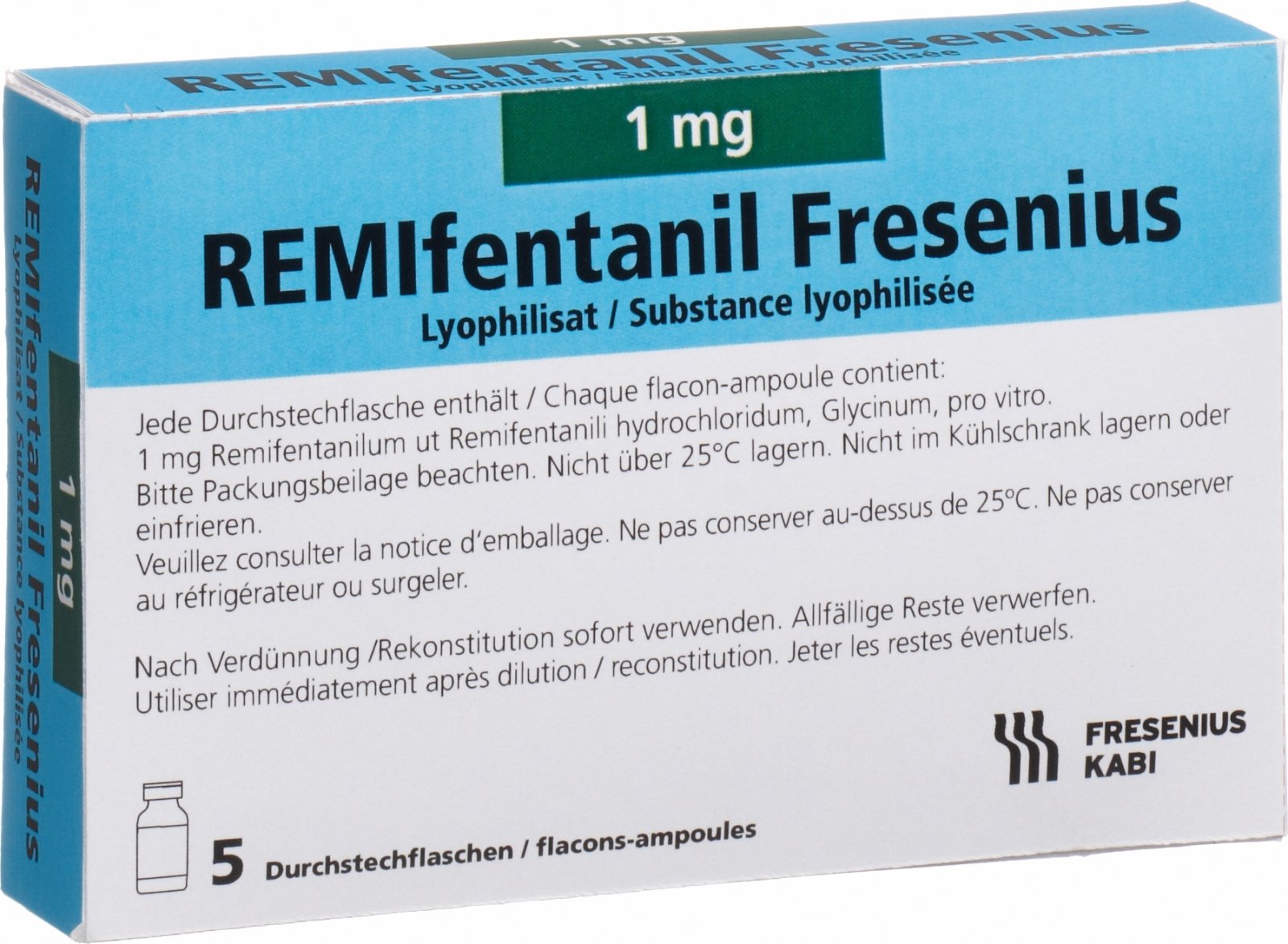 Remifentanil Fresenius 1mg Durchstechflasche 5 Stück in der Adler Apotheke