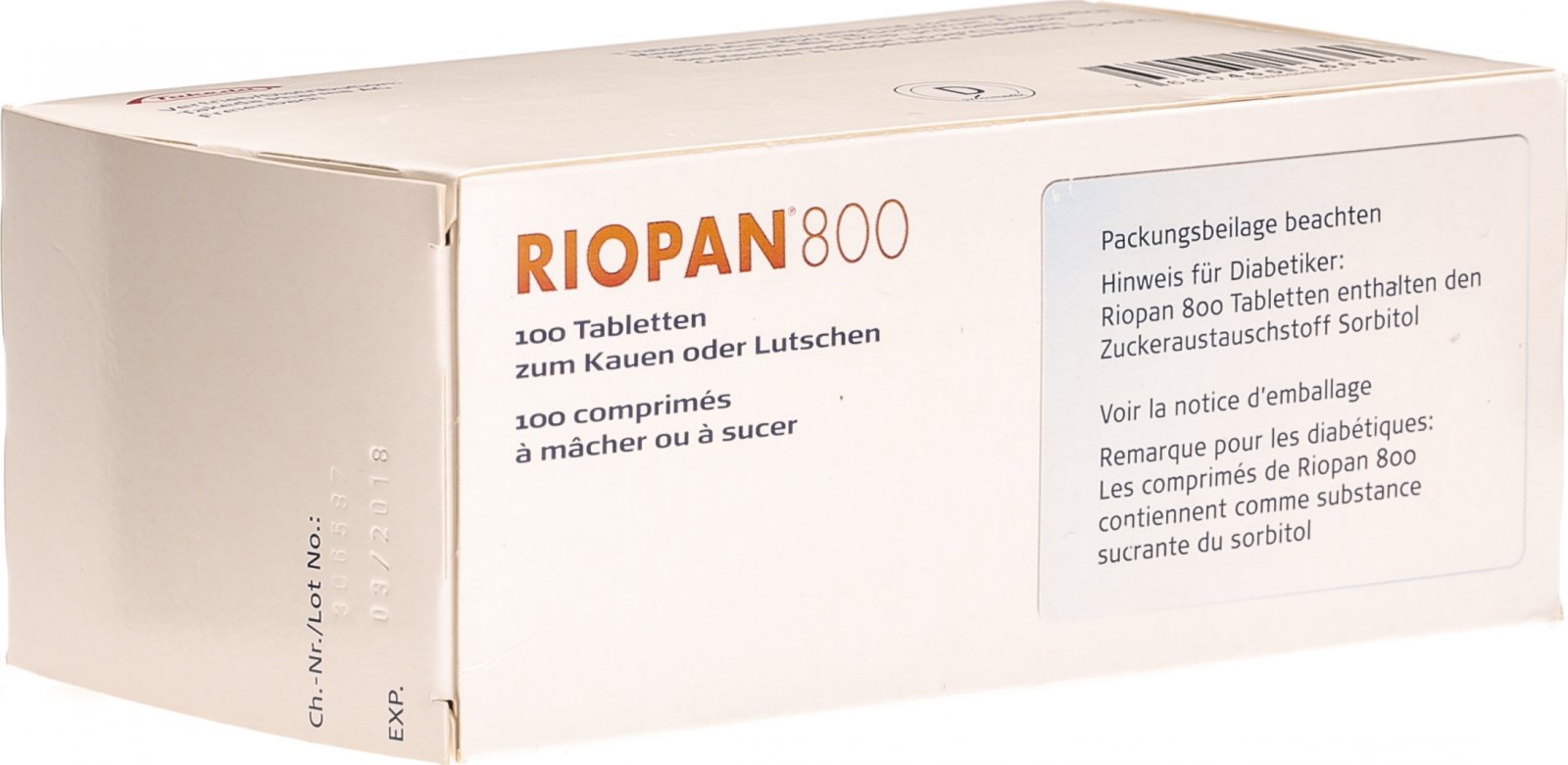 Riopan 800mg 100 Tabletten in der Adler Apotheke
