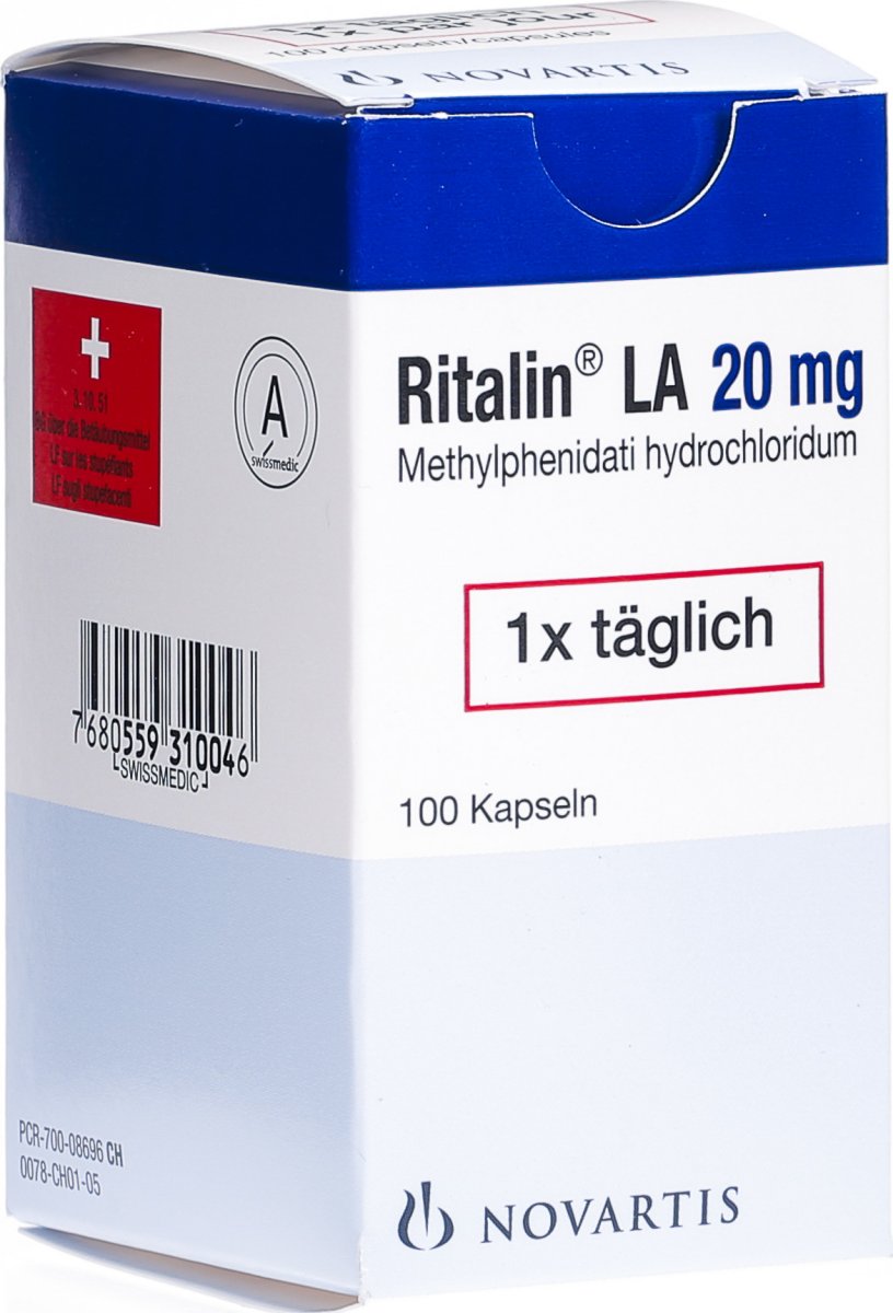 Ritalin La Kapseln 20mg 100 Stück in der Adler Apotheke