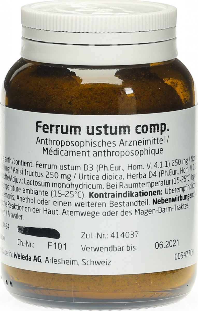 Weleda Ferrum Ustum Comp Trit 50g in der Adler Apotheke