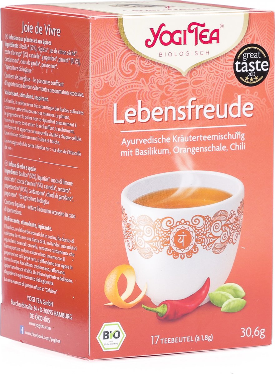 Yogi Tee Lebensfreude Beutel 17 Stück in der Adler Apotheke