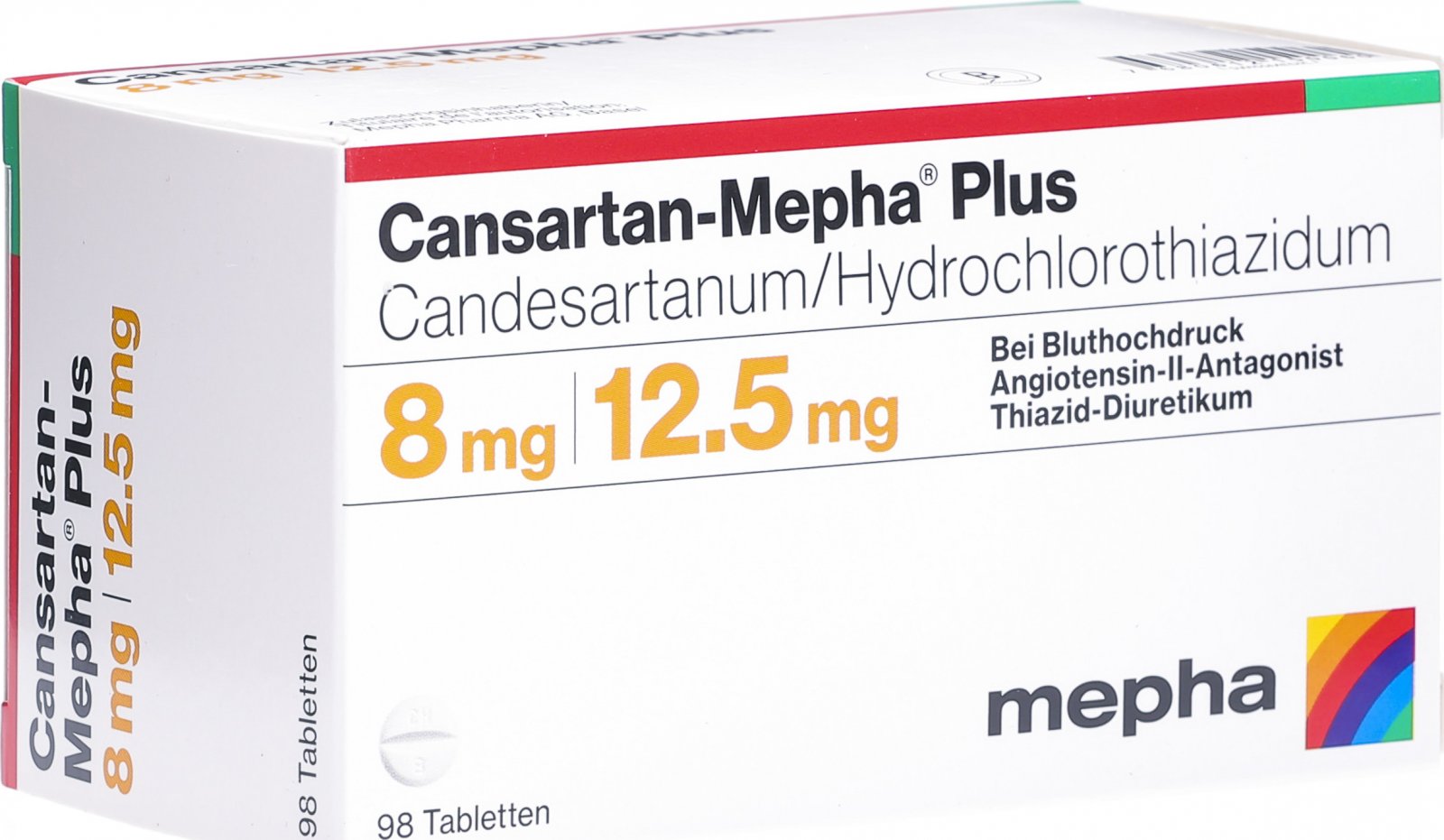 Cansartan Mepha Plus Tabletten 8/12.5 98 Stück in der Adler Apotheke