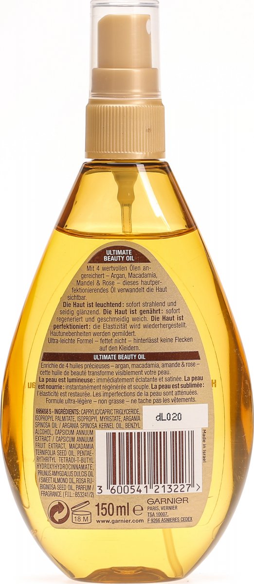 Garnier Ultimate Beauty Oil 150ml in der Adler Apotheke