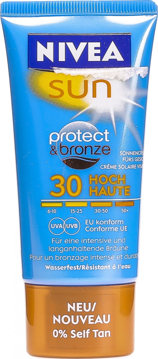Nivea Sun Protect & Bronze Face Cream LSF 30 50ml in der Adler Apotheke