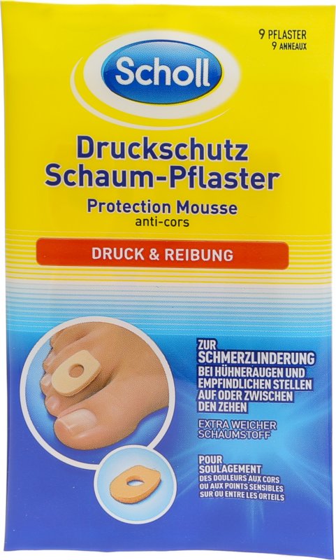 Scholl Druckschutz Schaum 9 Pflaster in der Adler Apotheke