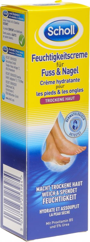 Scholl Feuchtigkeitscreme Fuss & Nagel 75ml in der Adler Apotheke