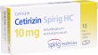 Cetirizin Spirig HC Filmtabletten 10mg 10 Stück
