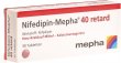 Nifedipin Mepha Matrixtabl 40mg Retard 30 Stück