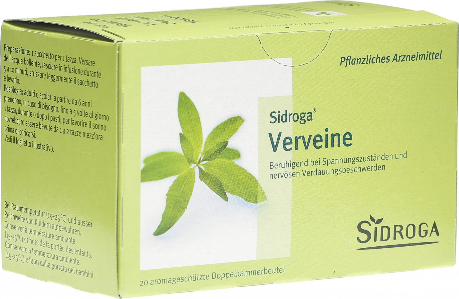 Sidroga Verveine Tee 20 Beutel in der Adler Apotheke