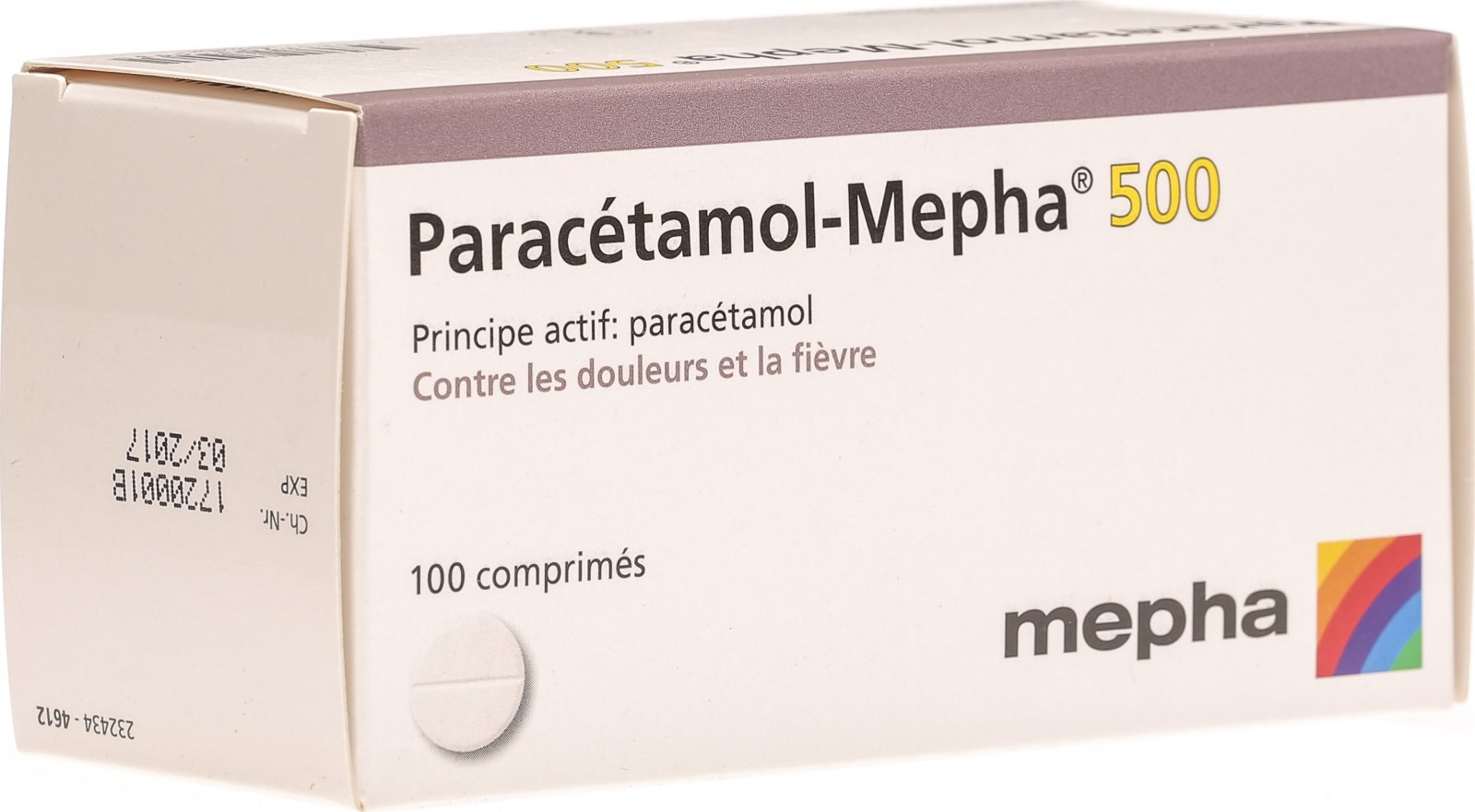 Paracetamol Mepha Tabletten 500mg 100 Stück in der Adler Apotheke