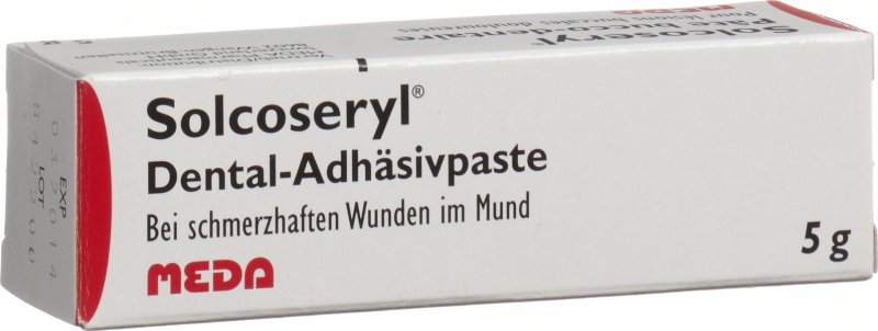 Solcoseryl Dental Adhaesivpaste 5g in der Adler Apotheke
