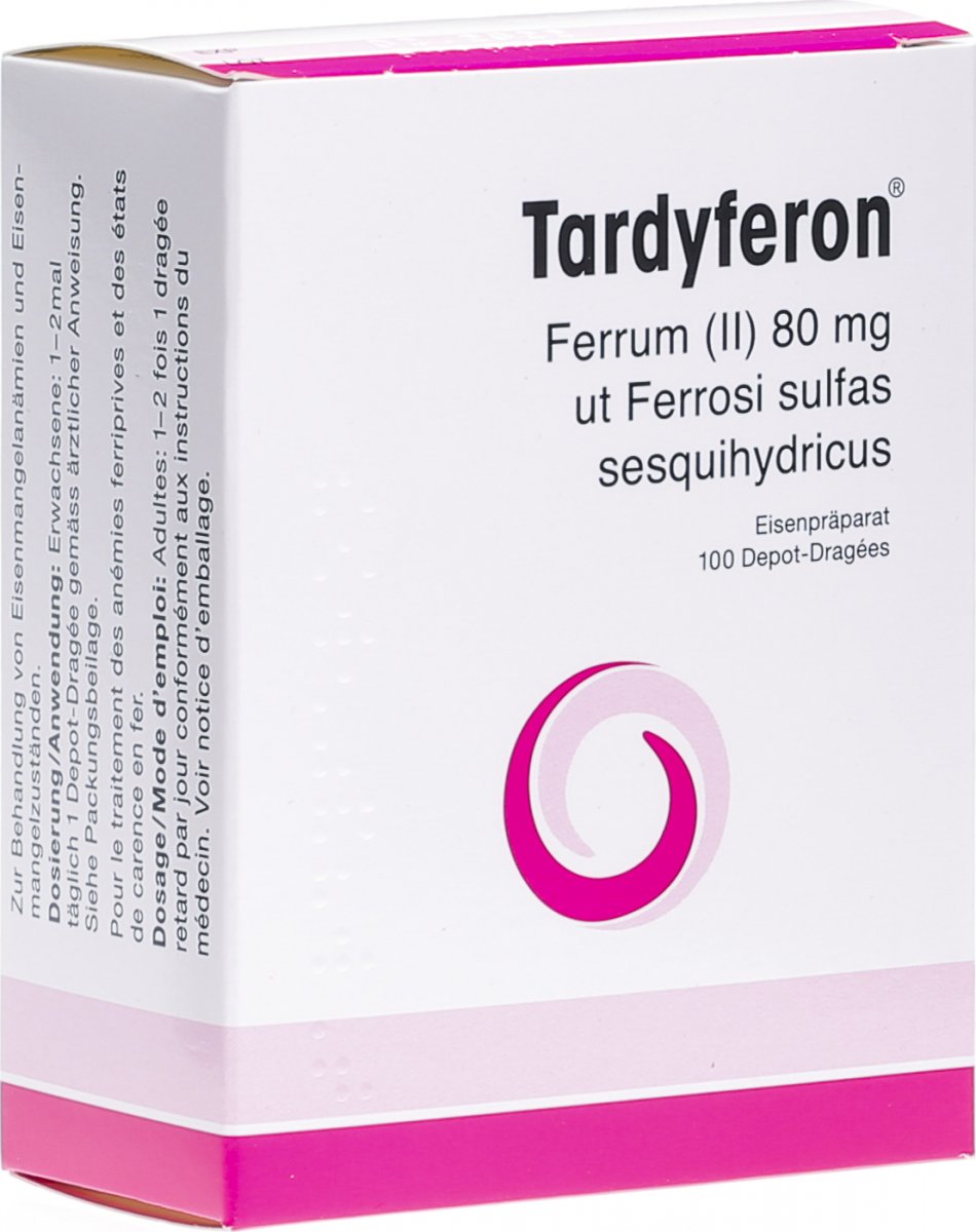 Tardyferon 30 Depotdragées in der Adler Apotheke