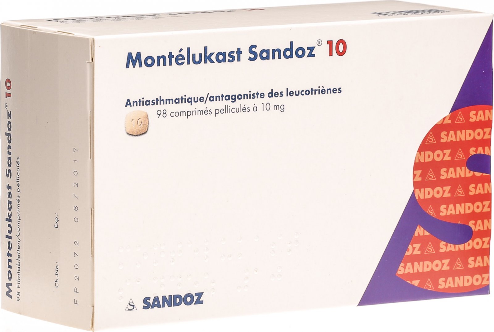 Montelukast Sandoz Filmtabletten 10mg 98 Stück in der Adler Apotheke