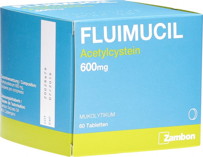 Fluimucil Tabletten 600mg (neu) 60 Stück in der Adler Apotheke
