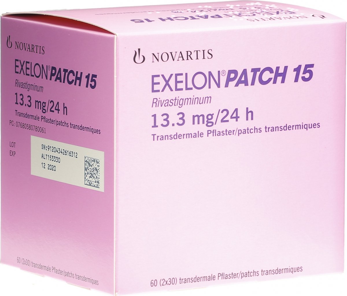 Exelon Patch 15 Matrixpfl 13.3 Mg/24h 60 Stück in der Adler Apotheke