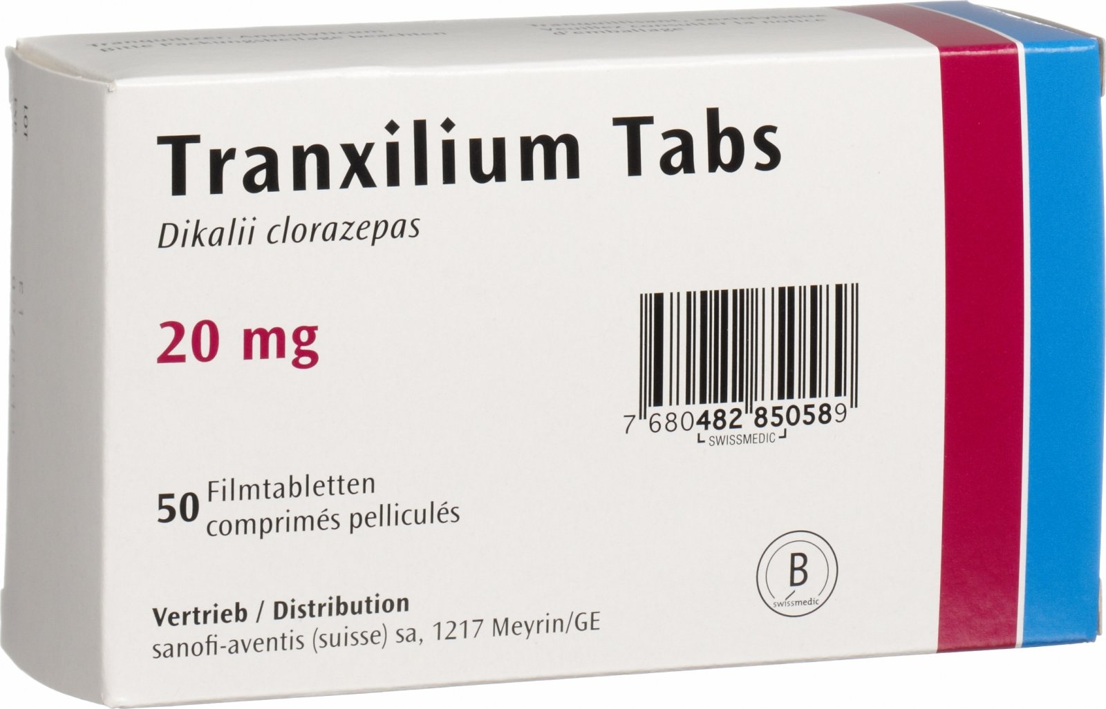 Tranxilium Tabs Filmtabletten 20mg 50 Stück In Der Adler Apotheke