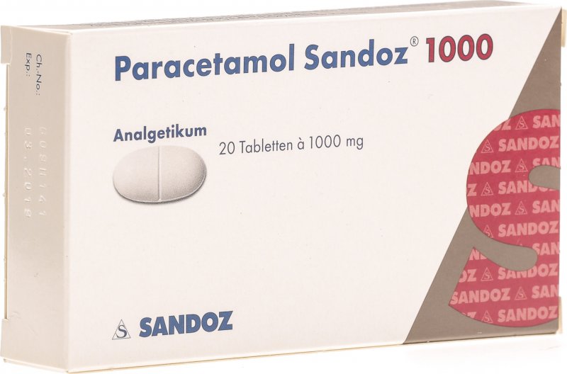 Paracetamol Sandoz Tabletten 1000mg 20 Stück in der Adler Apotheke