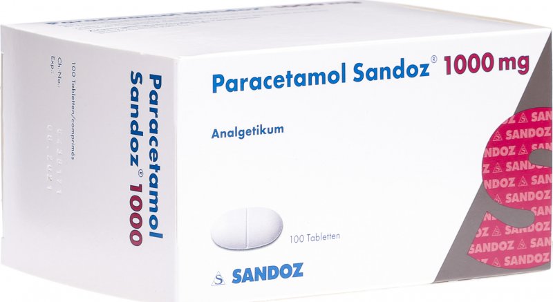 Paracetamol Sandoz Tabletten 1000mg 100 Stück in der Adler Apotheke