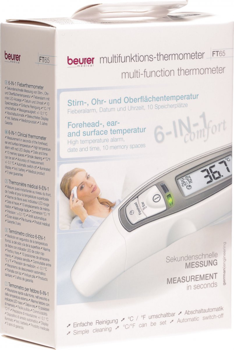 Beurer MultifunktionsThermometer 6in1 Ft 65 in der Adler Apotheke