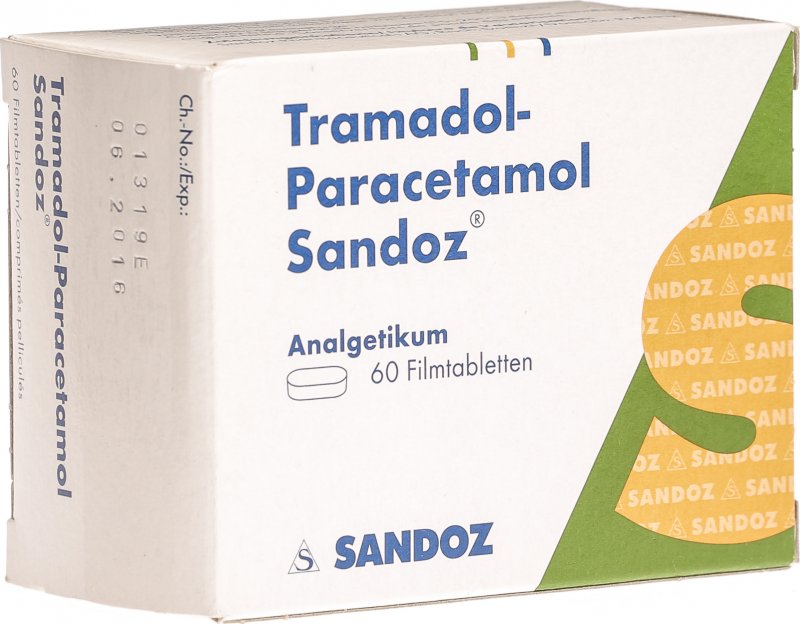 Tramadolparacetamol Sandoz 37.5/325mg 60 Stück in