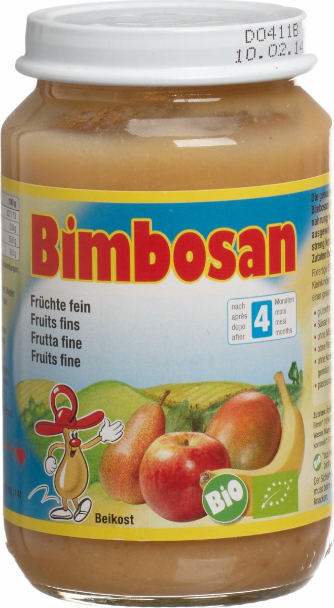 Bimbosan Fruchte Fein Nach Dem 4 Monat Glas 190g In Der Adler
