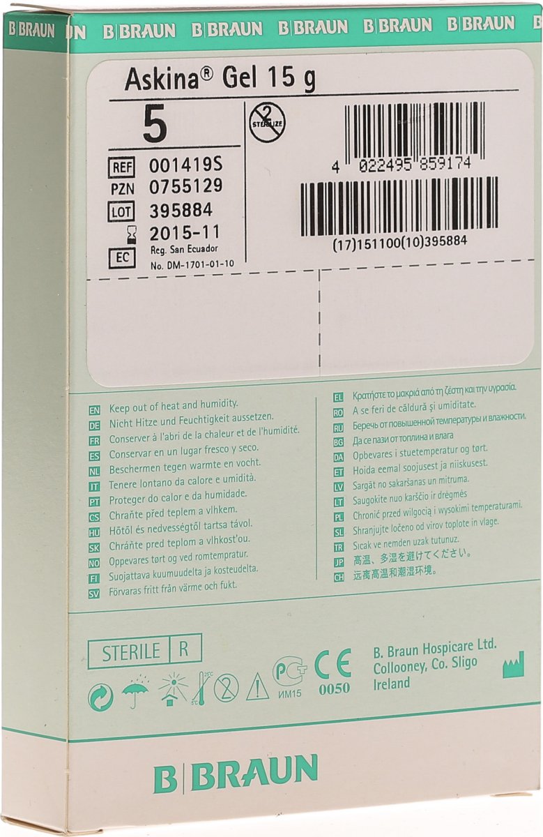 Askina Gel 5x 15g in der Adler Apotheke