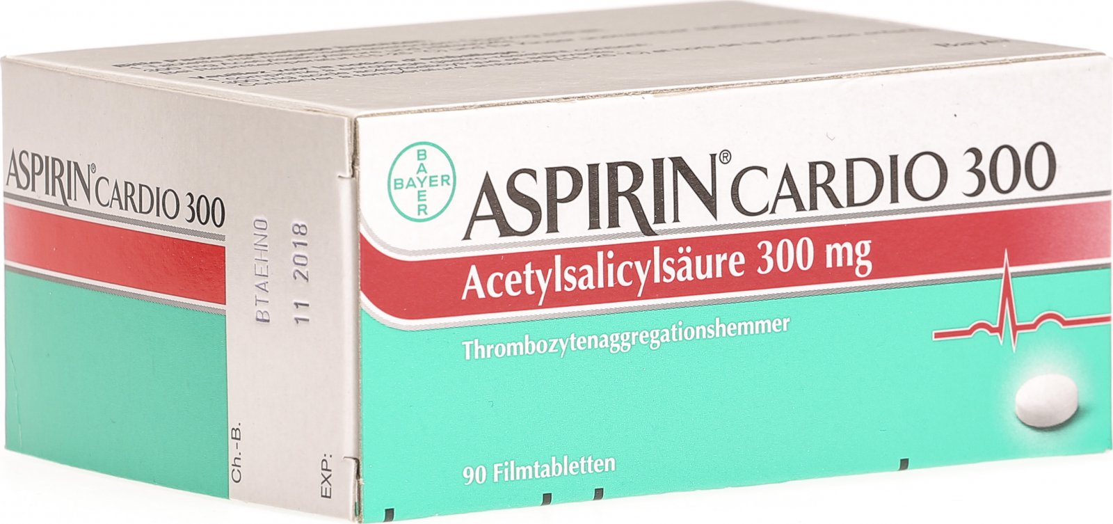 Aspirin Cardio 300mg 90 Tabletten in der Adler Apotheke