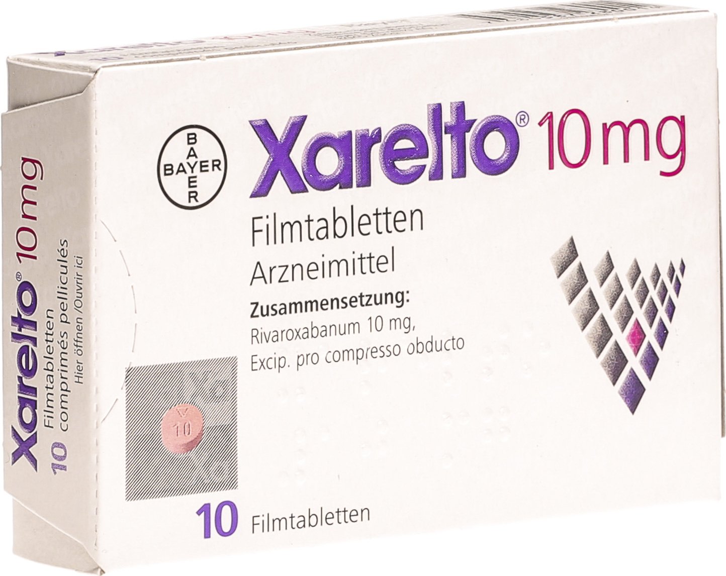 Xarelto Filmtabletten 10mg 10 Stück in der Adler Apotheke