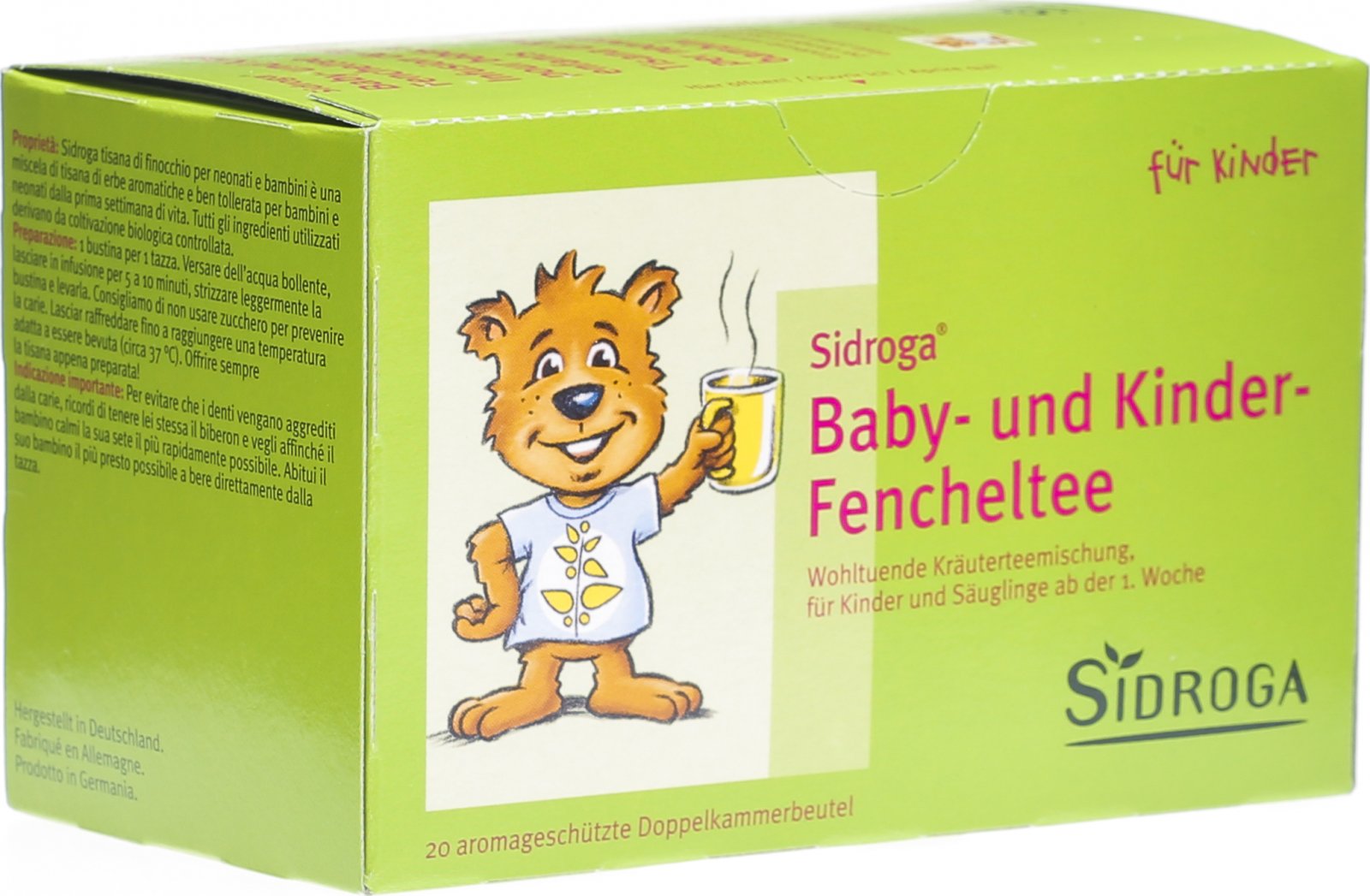 Sidroga Baby Und Kinderfencheltee 20 Beutel In Der Adler Apotheke