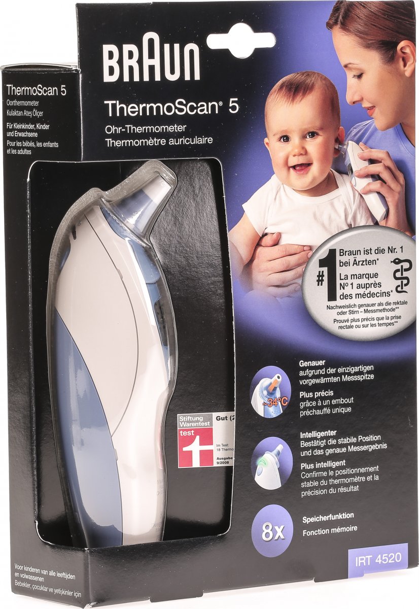Braun Thermoscan Ohrthermometer Irt 4520 in der Adler Apotheke