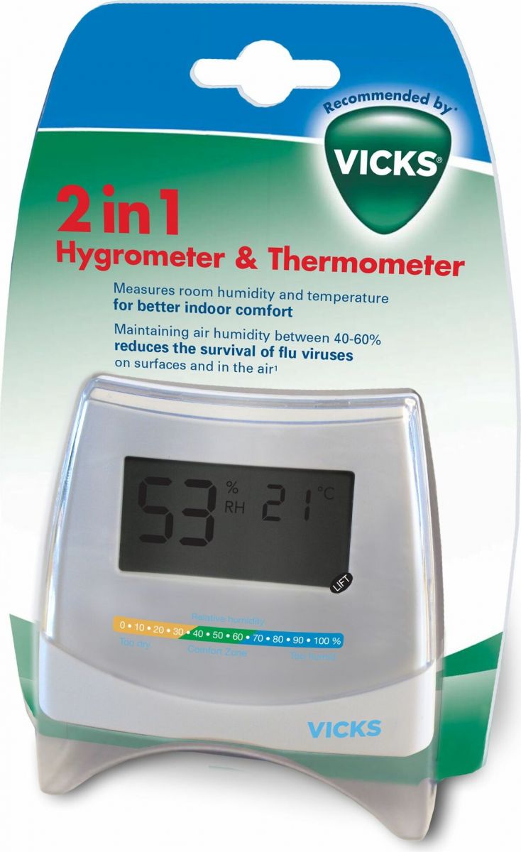 Vicks 2in1 Hygrometer & Thermometer V70emea in der Adler Apotheke