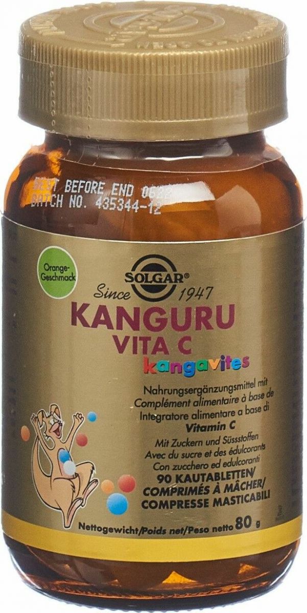 Solgar Kanguru Vita C Kautabletten 90 Stück in der Adler Apotheke