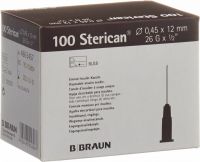 Produktbild von Sterican Nadel 26g 0.45x12mm Braun Luer 100 Stück