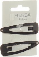 Produktbild von Herba Clips 6.8cm Schwarz 2 Stück