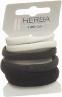 Produktbild von Herba Haarbinder 4.5cm Weiss/grau/schwarz 6 Stück