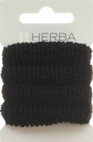 Produktbild von Herba Haarbinder 4cm Frottee Schwarz 4 Stück