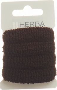 Produktbild von Herba Haarbinder 4cm Frottee Braun 4 Stück