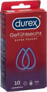 Produktbild von Durex Gefühlsecht Präservativ Extra Feucht 10 Stück