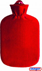 Product picture of Sänger Hot Water Bottle 2L Fleece Cover Red