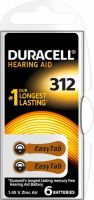 Produktbild von Duracell Hearing Aid Batterie 312 1.4V Zinc Air 6 Stük