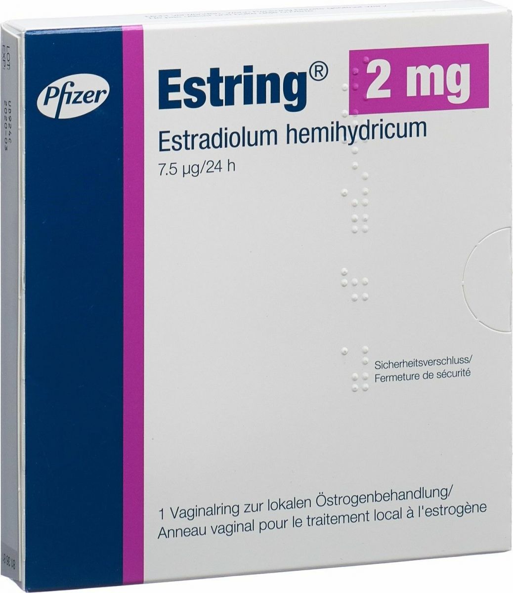 Estring Vaginalring mit Depotöstrogen in der Adler Apotheke